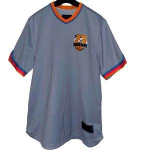 Nike Air Jordan Mens XL Gray Basketball Training Top Jersey AR3883-012